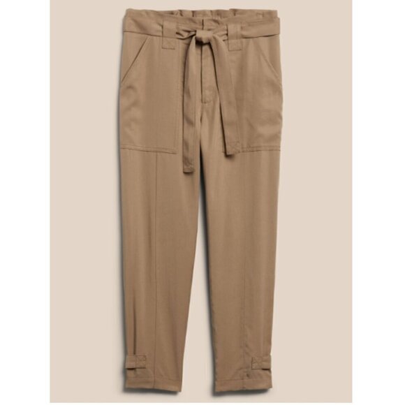 Banana Republic Black Tencel Utility Pant Tie Waist Plus Size 18/34 SOLD OUT - Picture 6 of 6